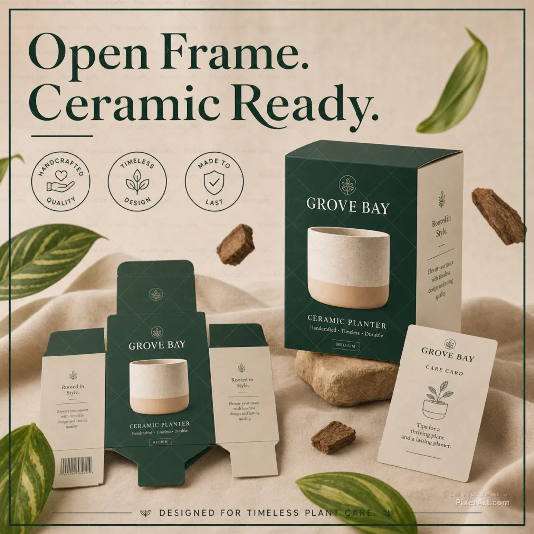 Open frame mockup