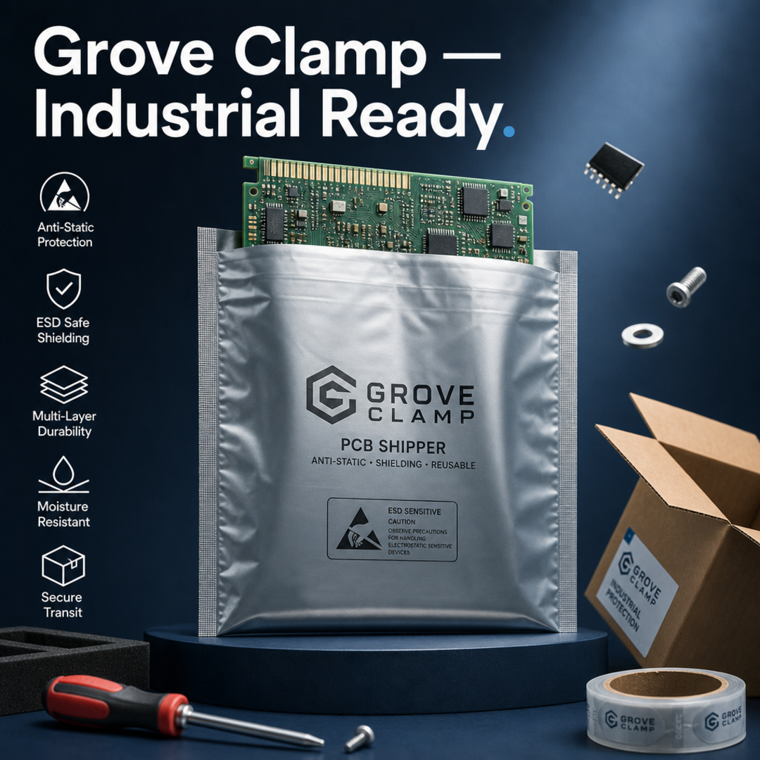 Grove Clamp Industrial Pcb Anti-Static Shipper Sleeve
