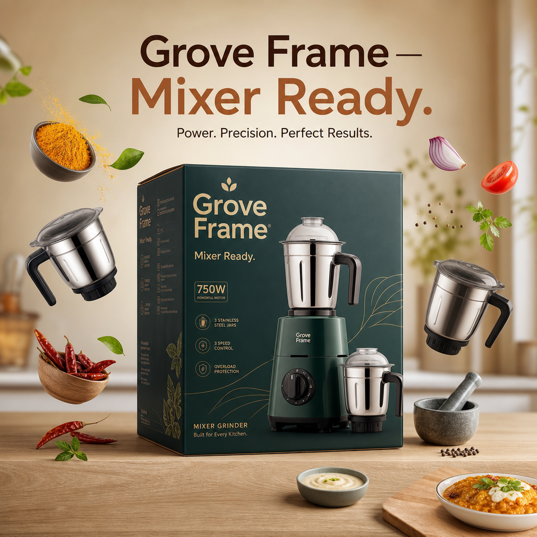 Grove Frame Mixer Grinder Retail Carton