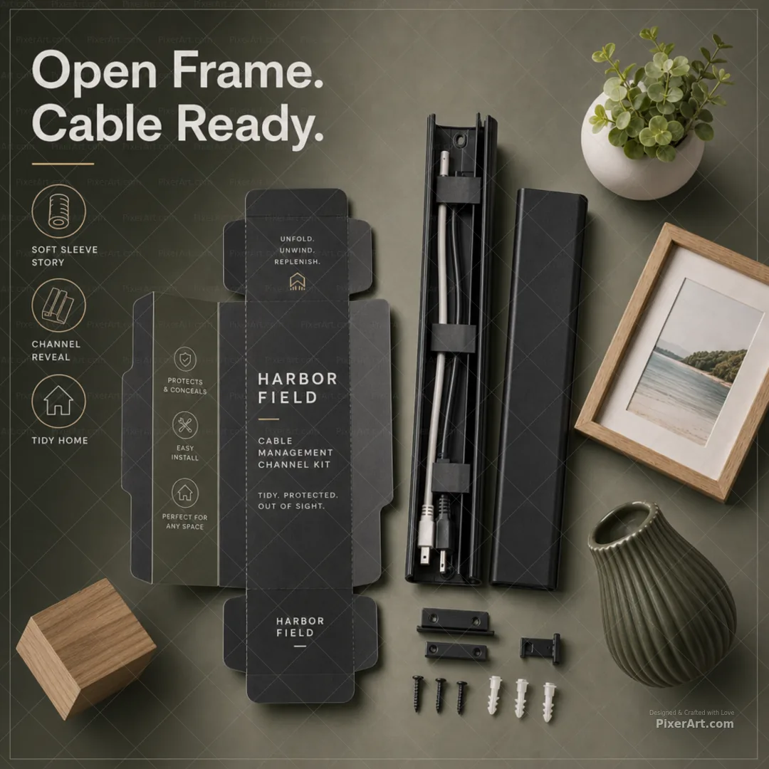Harbor Field Cable Management Channel Kit Sleeve