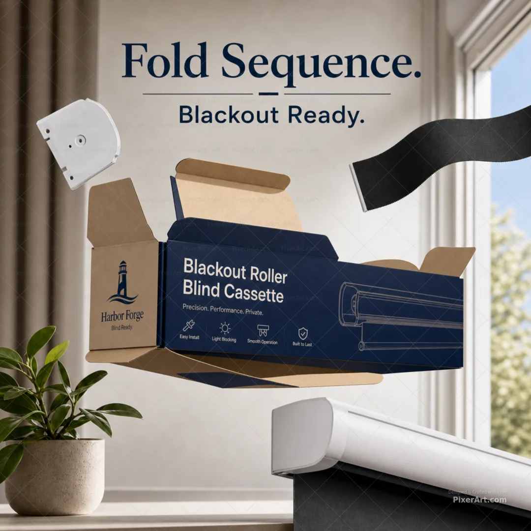 Harbor Forge Blackout Roller Blind Cassette Carton