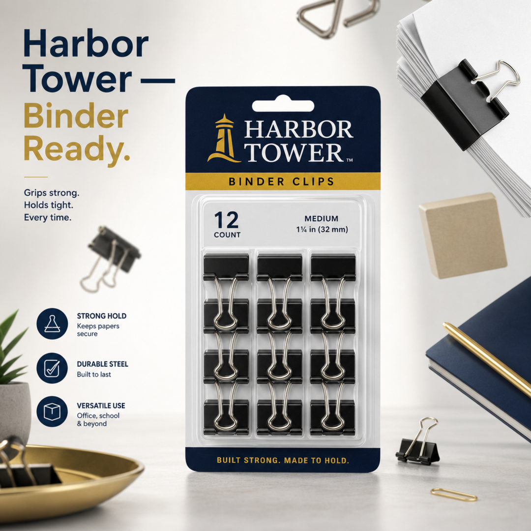 Harbor Tower Binder Clip Blister Card