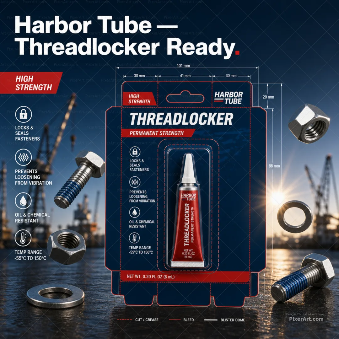 Harbor Tube Threadlocker Small Tube Blister