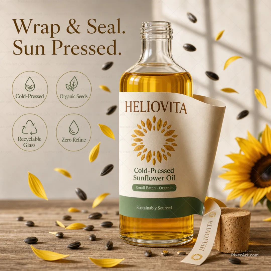 Heliovita Cold-Pressed Sunflower Oil