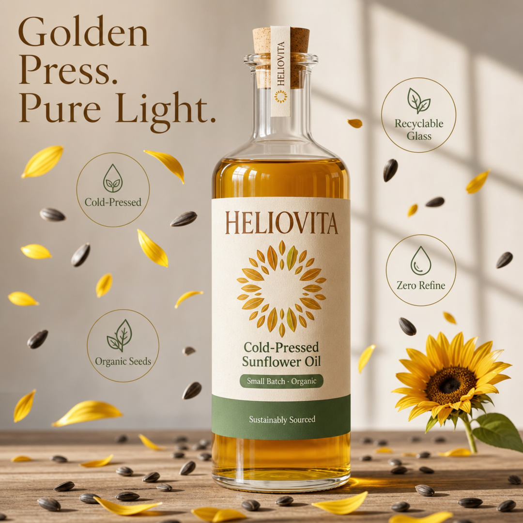 Heliovita Cold-Pressed Sunflower Oil