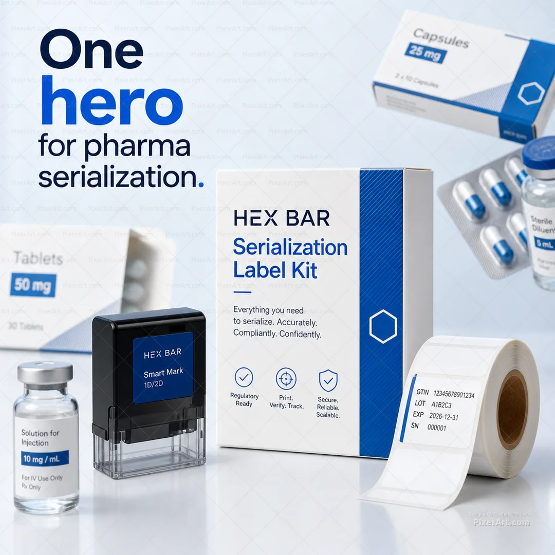 Hex Bar Pharma serialization