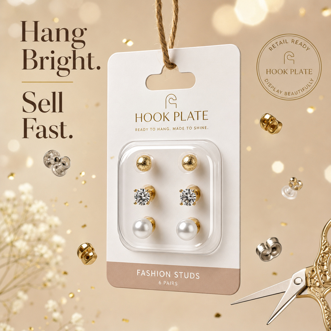 Hook Plate Earring Card Blister