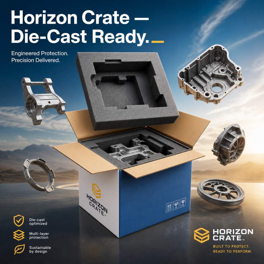 Horizon Crate Die-Cast Part Secondary Foam Carton