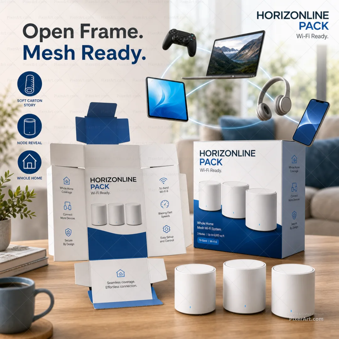 Open frame mockup