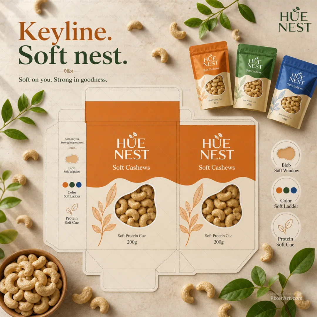 Hue Nest Cashew Pouch Trio