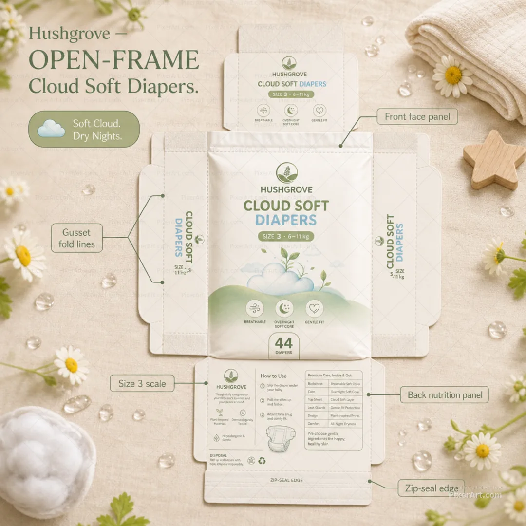 Open frame mockup
