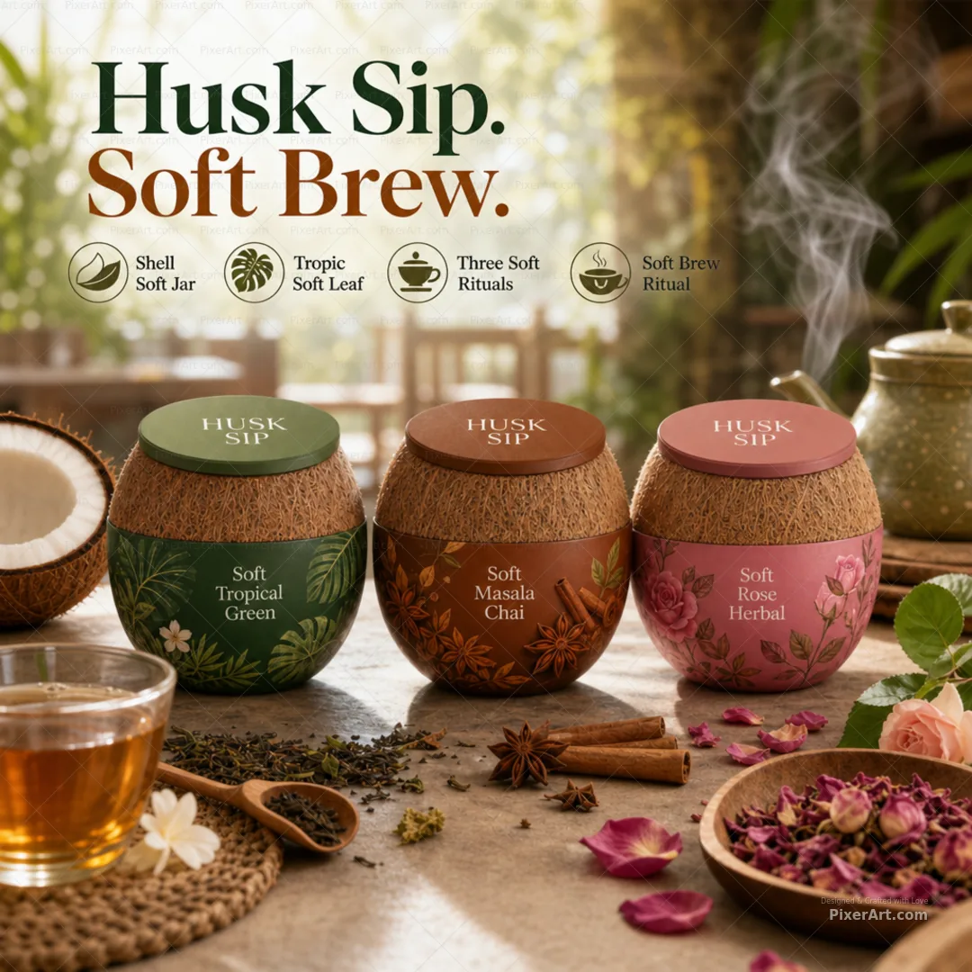 Husk Sip Coco Shell Tea Trio