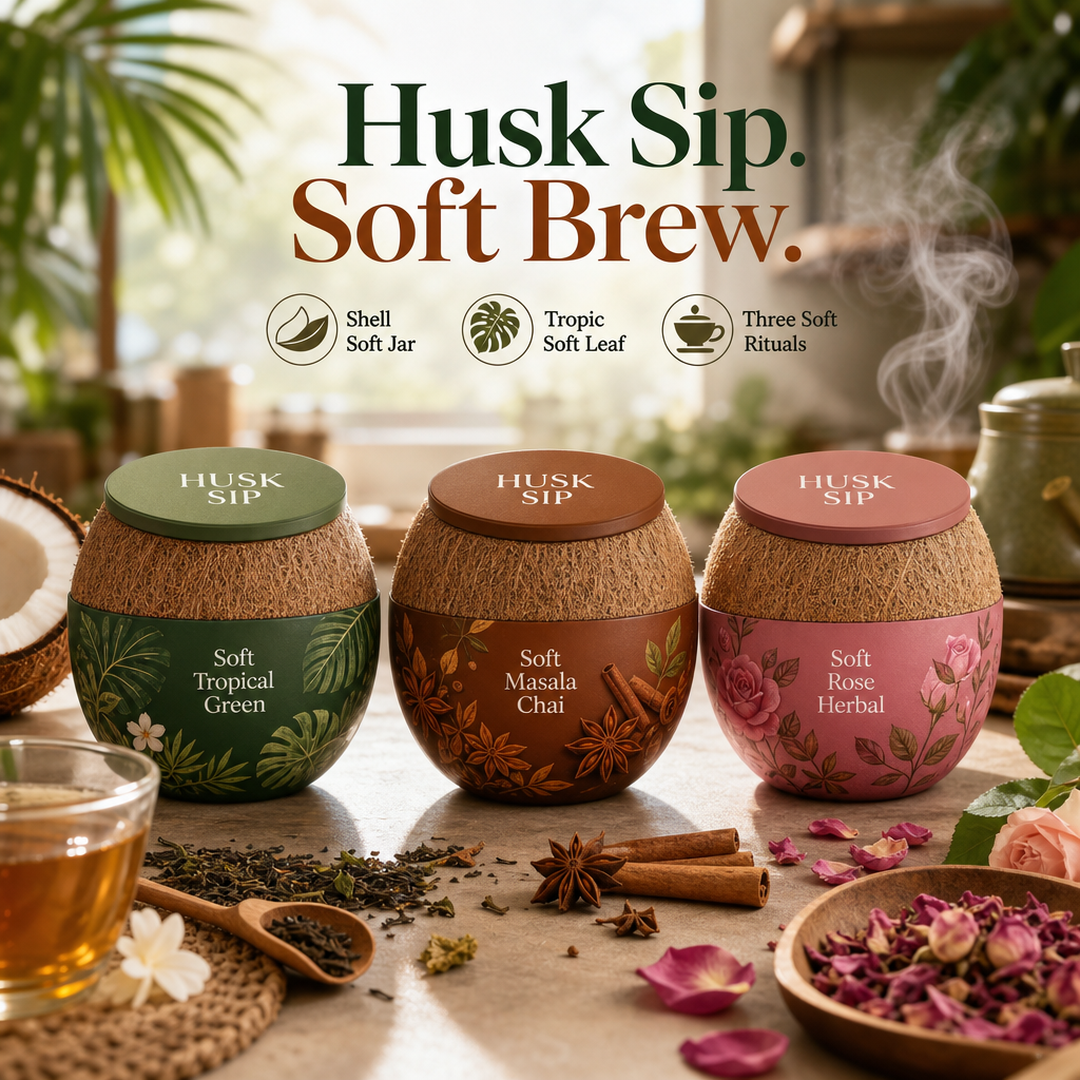 Husk Sip Coco Shell Tea Trio