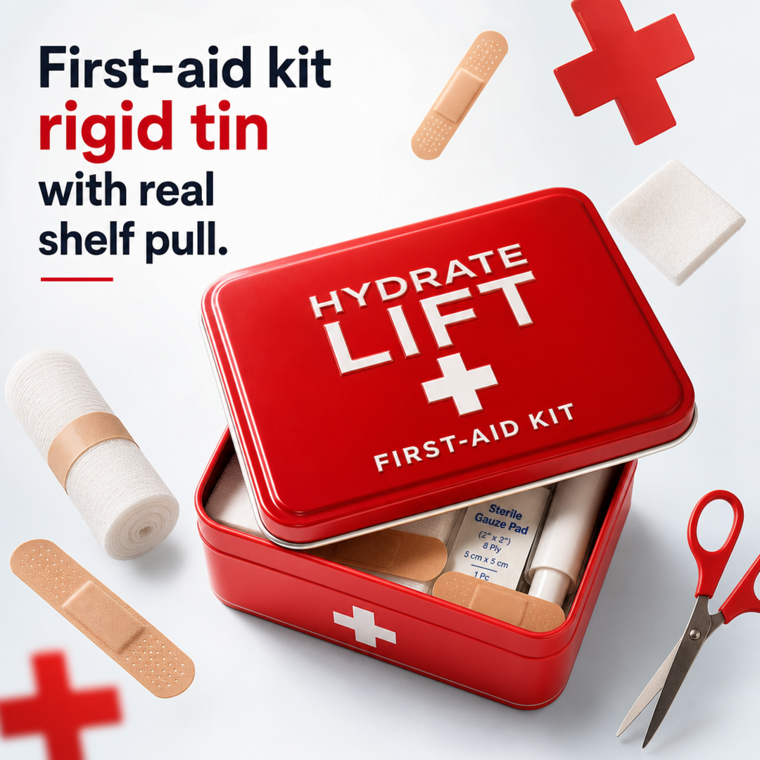 Hydrate Lift First-aid kit rigid tin
