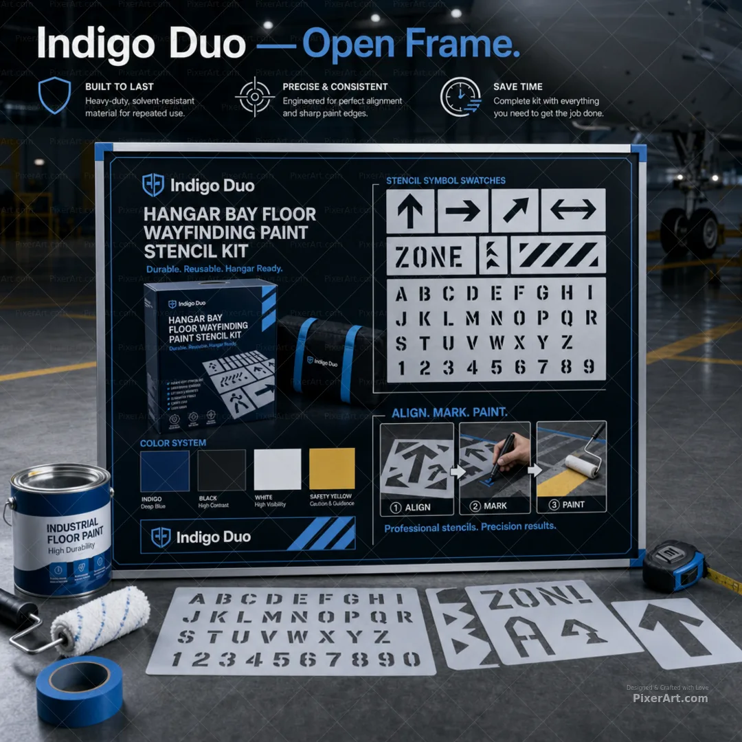 Open frame mockup