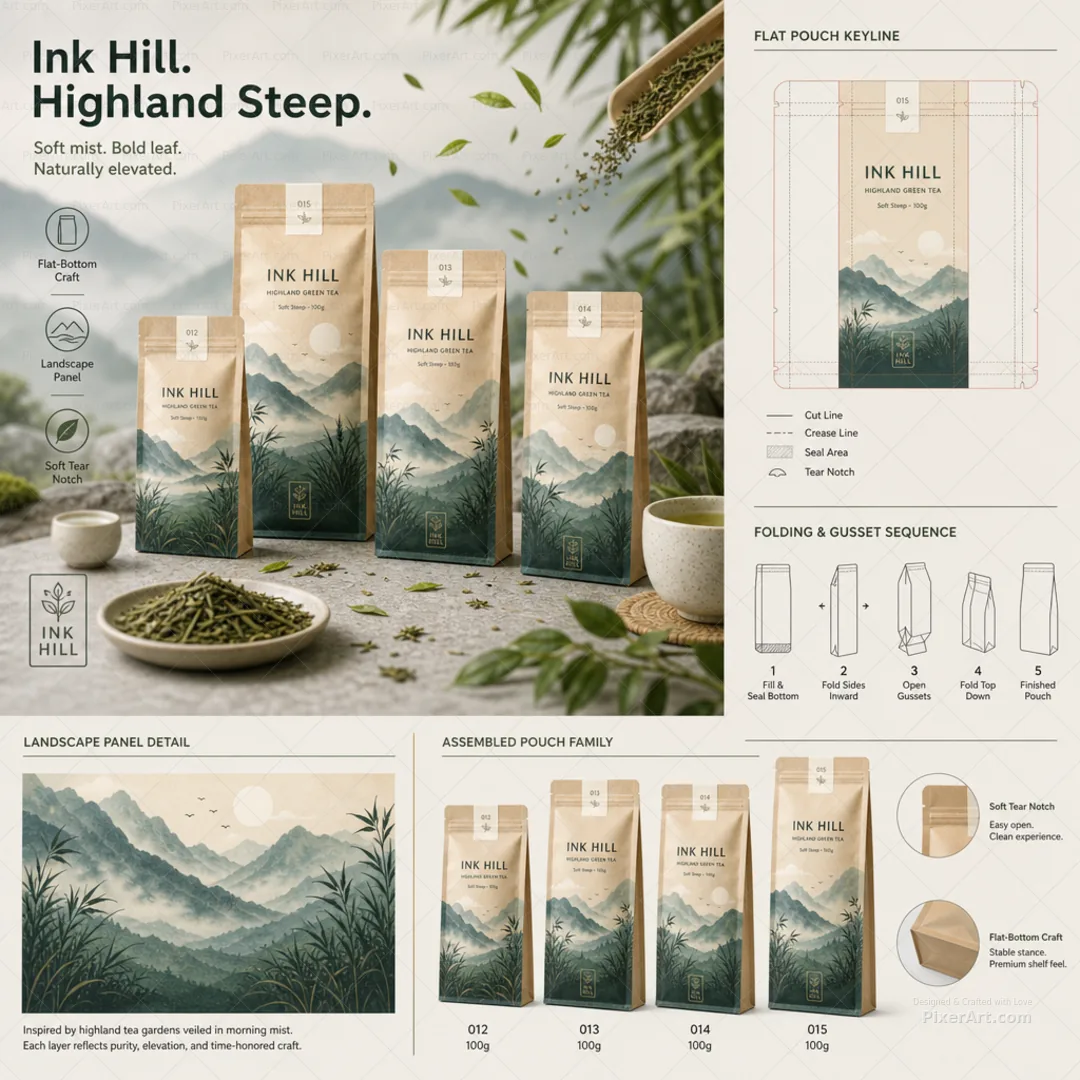 Ink Hill Landscape Tea Pouches