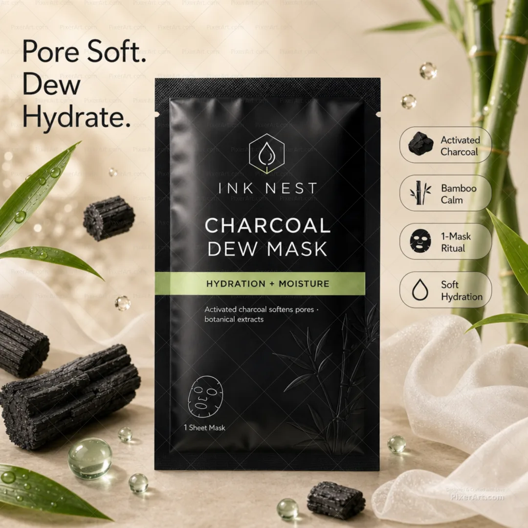 Ink Nest Charcoal Dew Sheet Mask