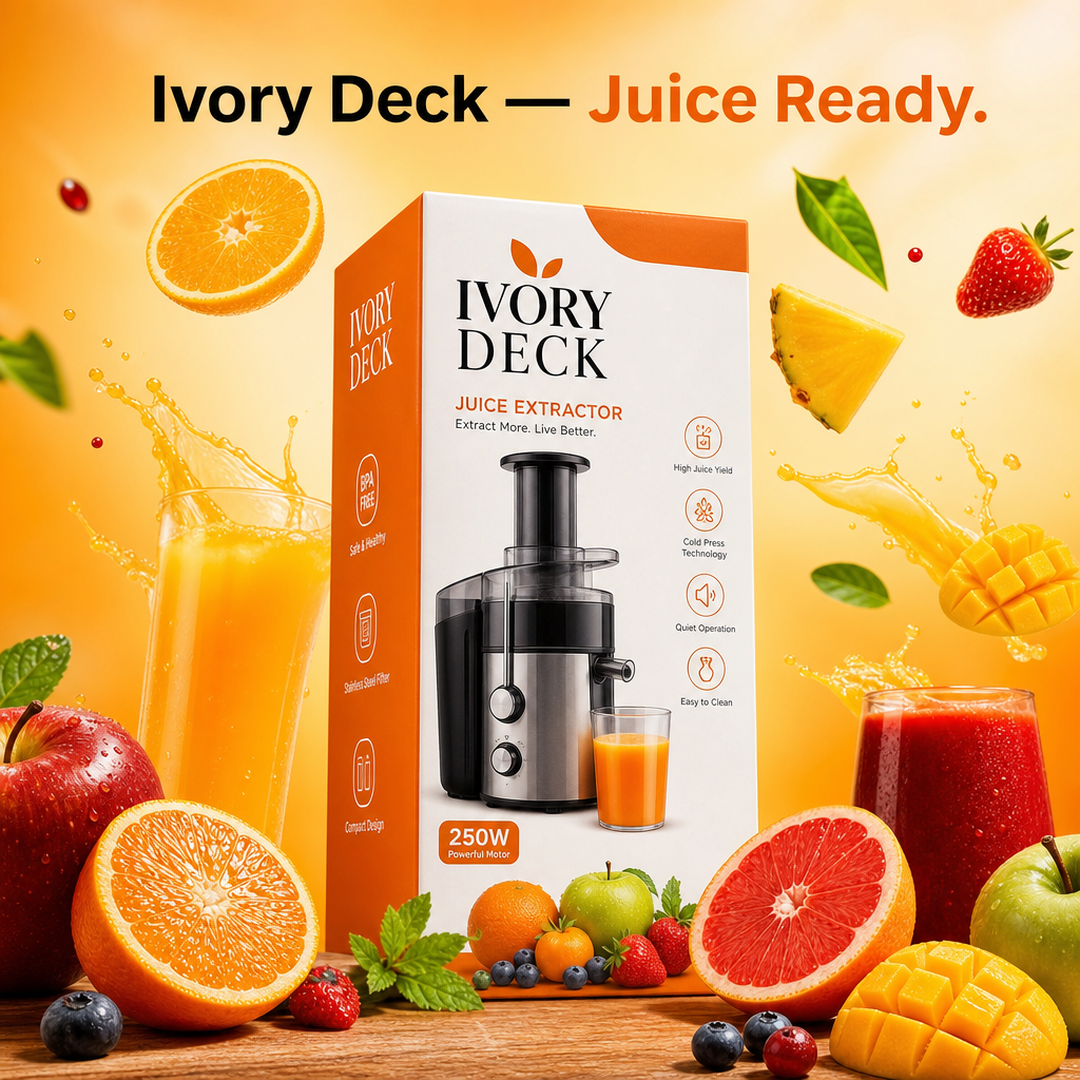 Ivory Deck Juice Extractor Carton