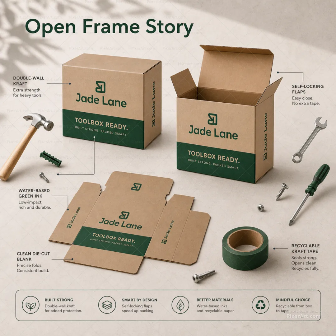 Open frame mockup