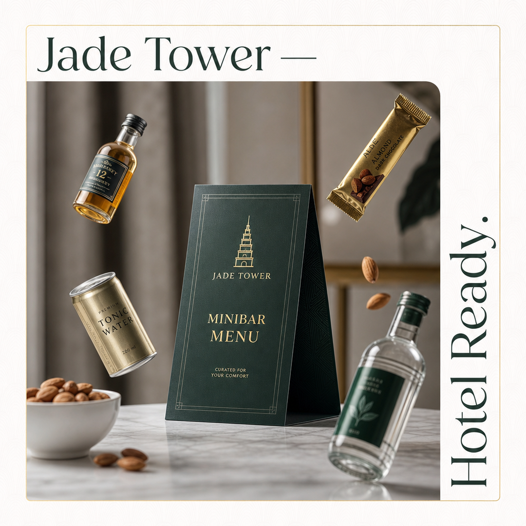 Jade Tower Hotel Minibar Menu Tent
