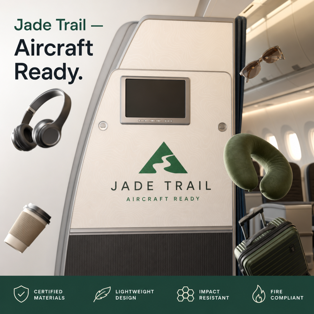 Jade Trail Aircraft Cabin Bulkhead Branding Panel