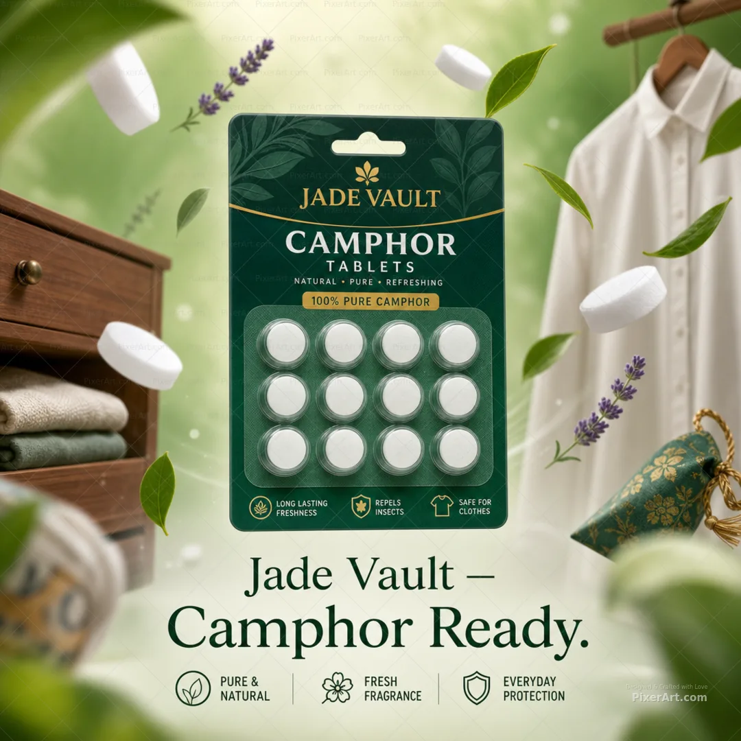 Jade Vault Camphor Tablet Blister Pack