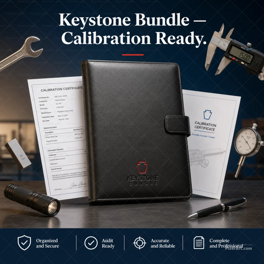Keystone Bundle Calibration Certificate Folio