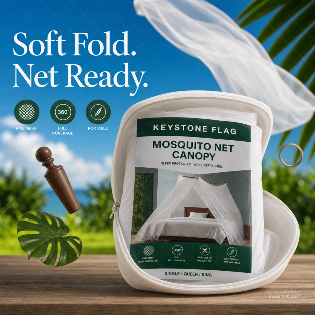 Keystone Flag Mosquito Net Canopy Pack