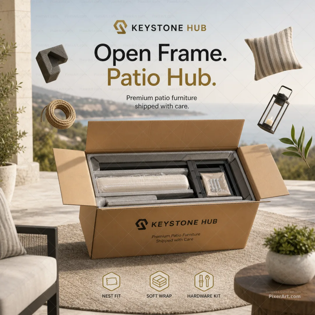 Open frame mockup