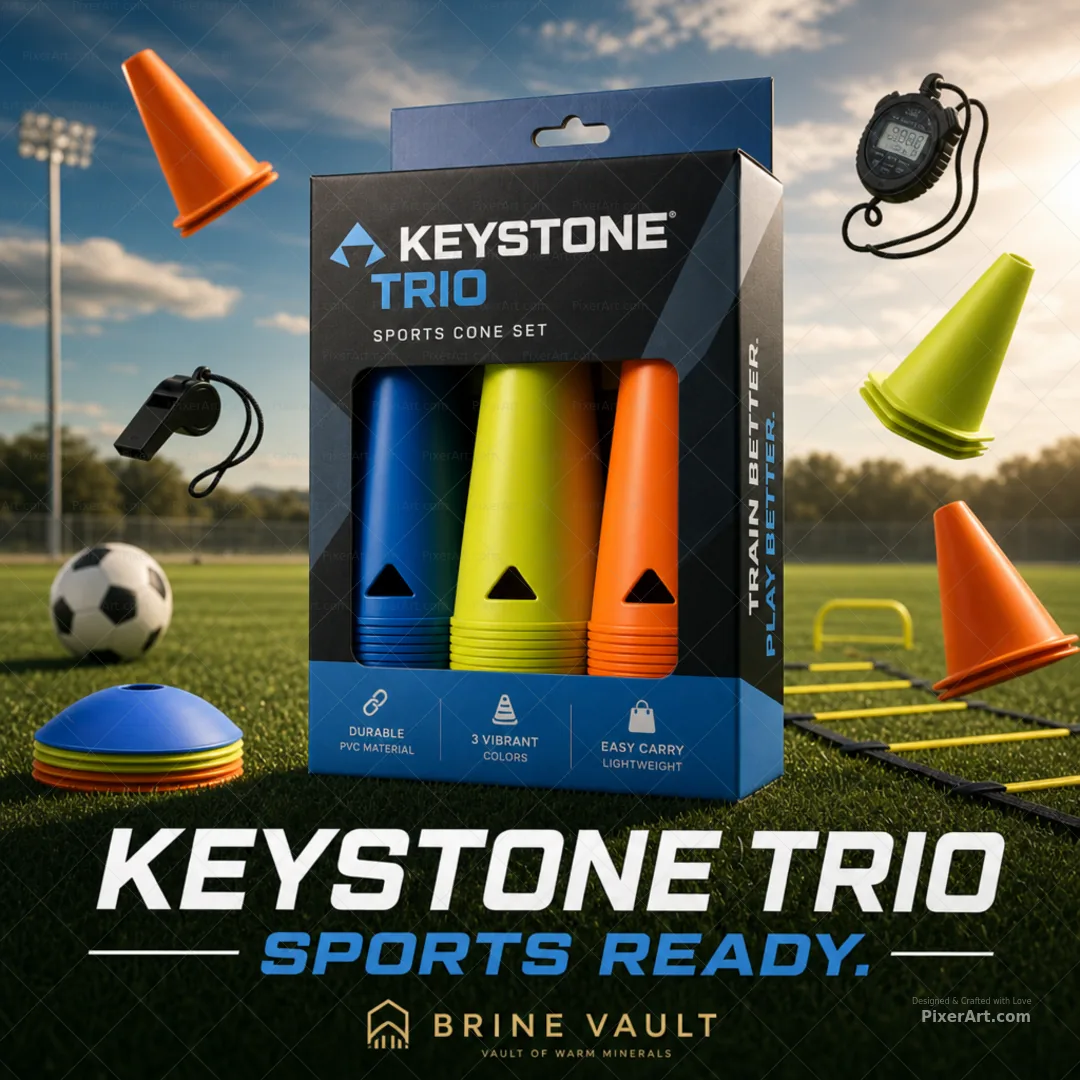 Keystone Trio Sports Cone / Marker Set Carton