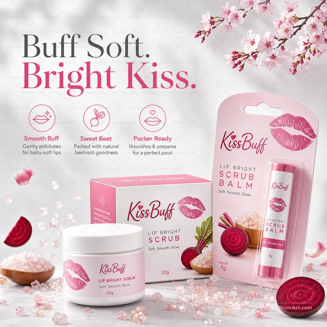 KissBuff Lip Bright Scrub Set