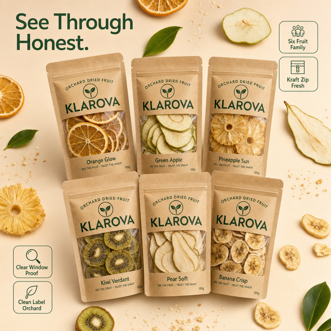 Klarova Kraft Window Dried Fruit Pouches