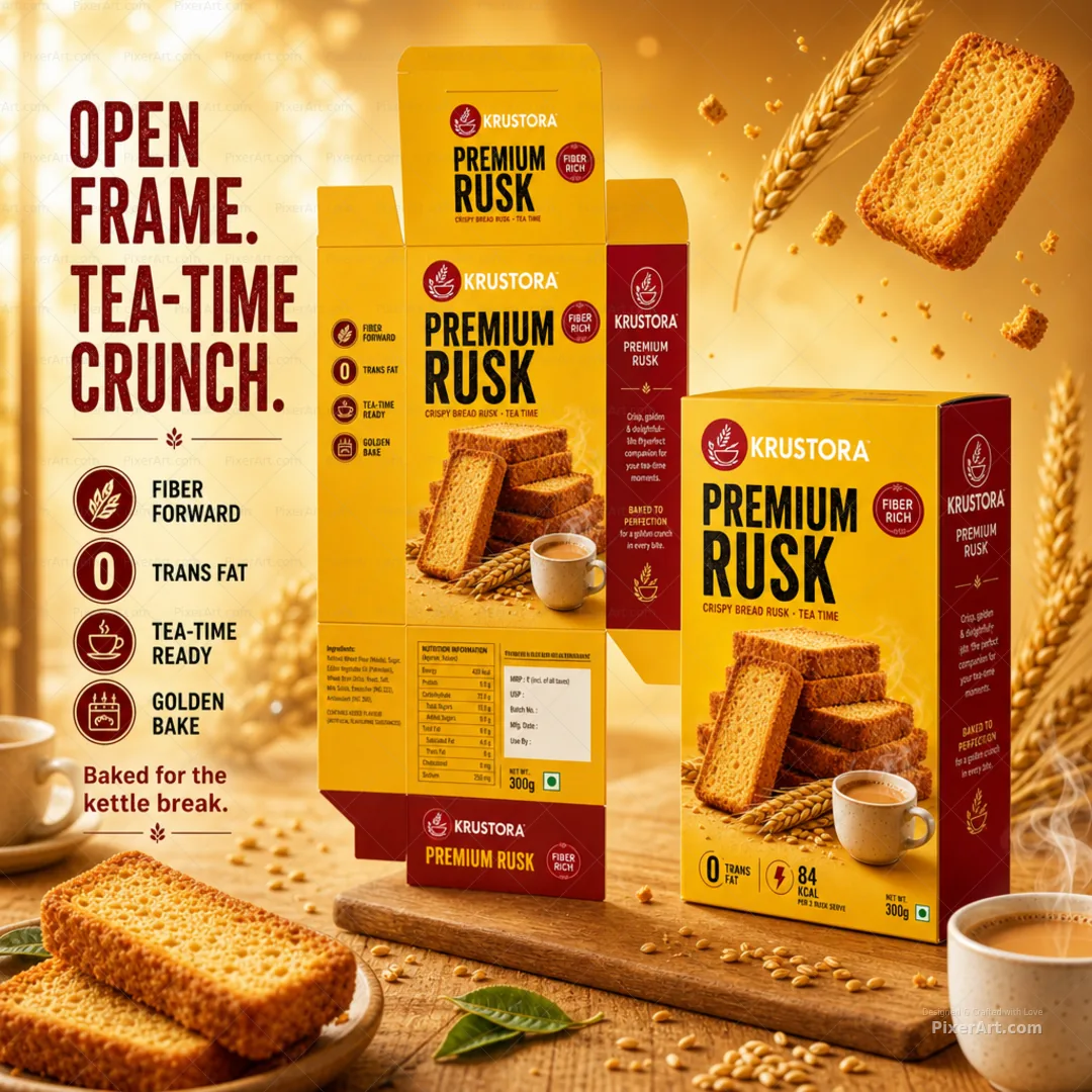 Krustora Premium Crispy Bread Rusk