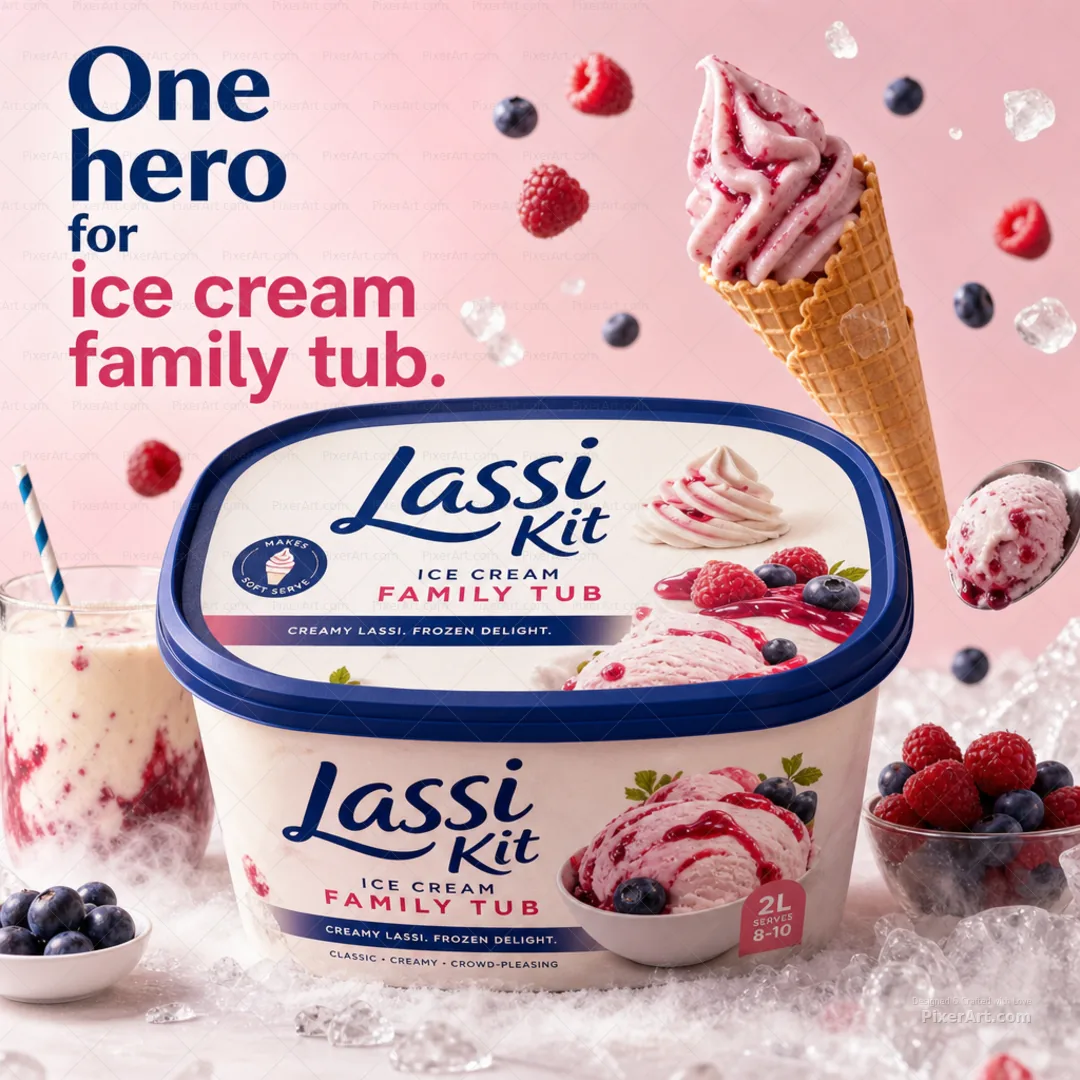 Lassi Kit Ice cream family tub