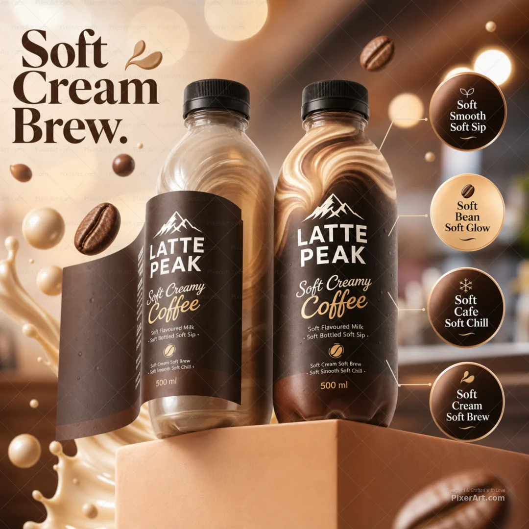 Latte Peak Soft Cream Coffee