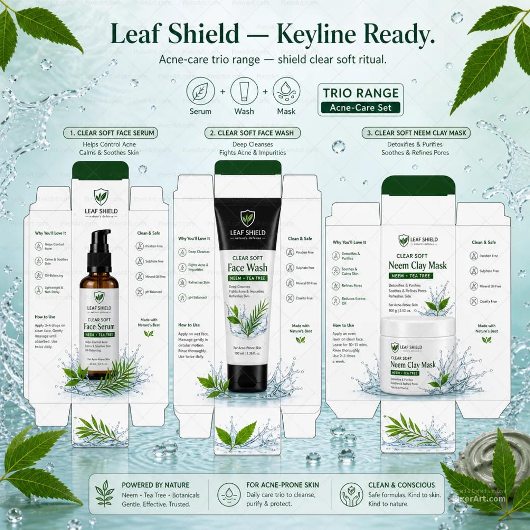 Leaf Shield Clear Soft Acne Trio