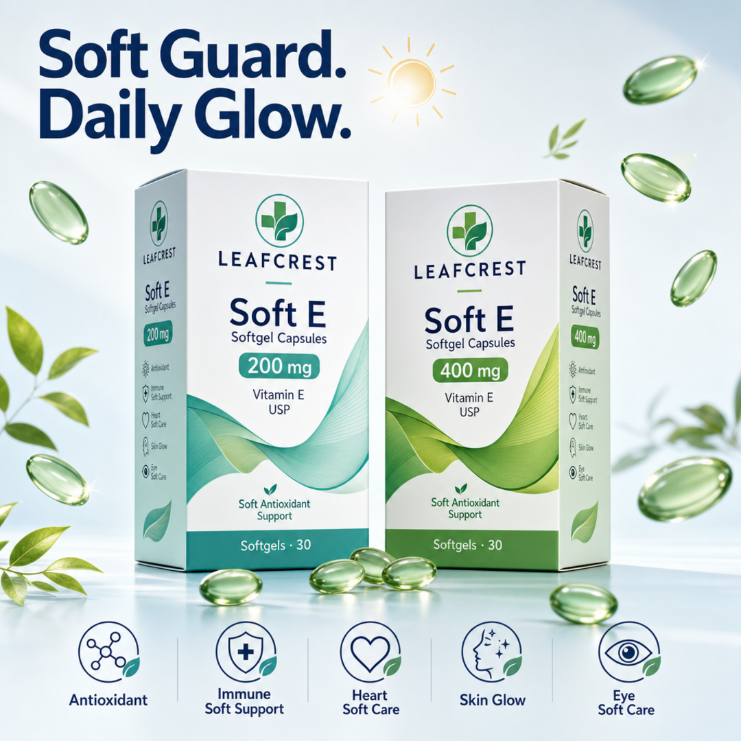 LeafCrest Dual Soft Vitamin E Softgels