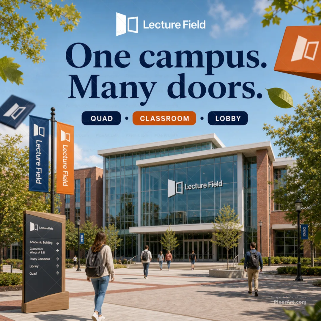 Lecture Field University Building Identity Master