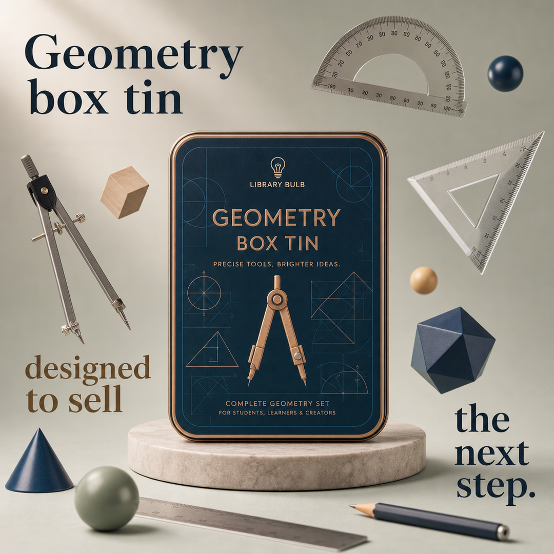 Library Bulb Geometry box tin