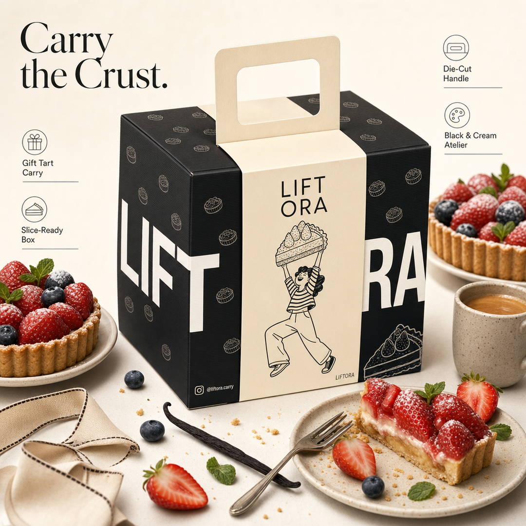Liftora Black Cream Tart Carry Box