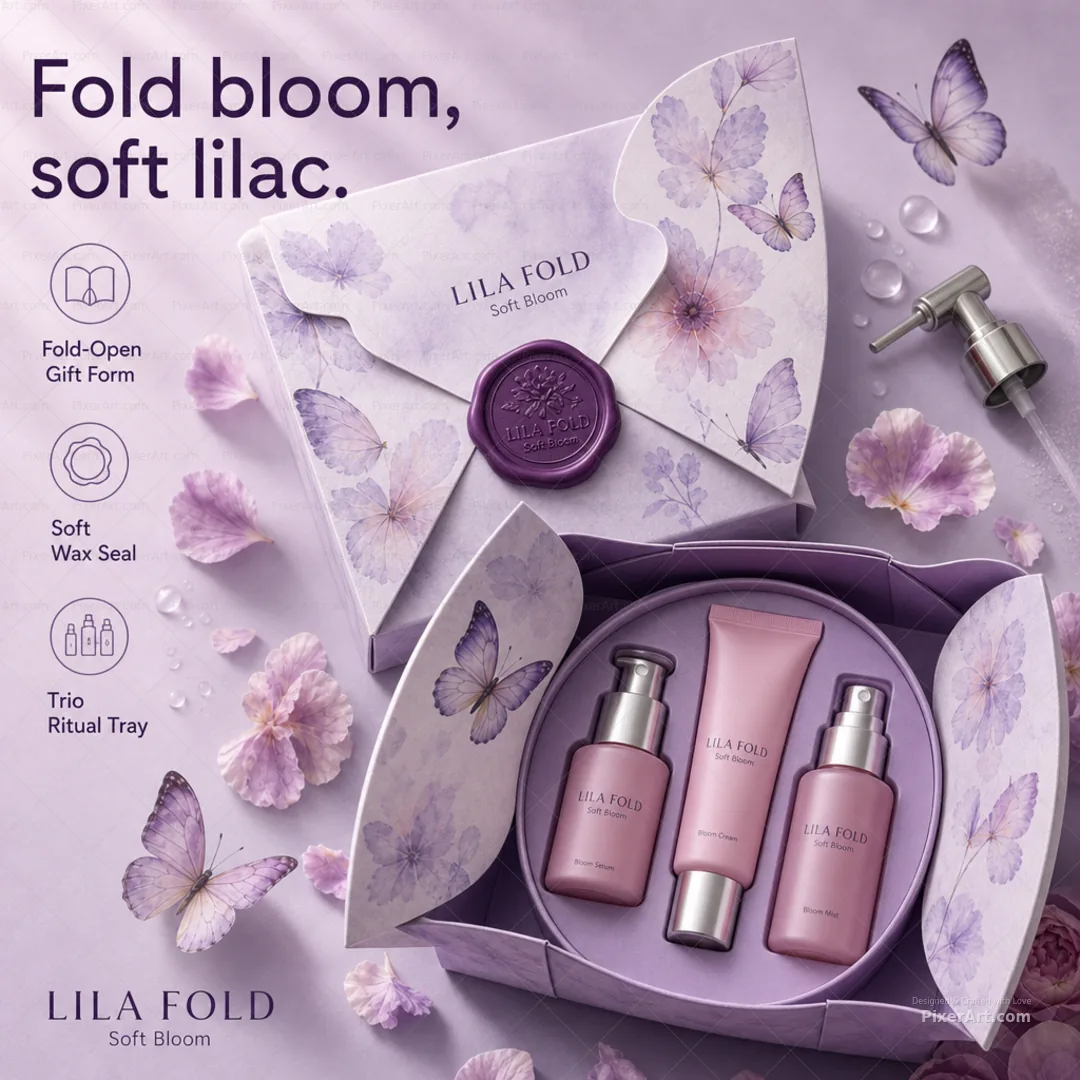 Lila Fold Butterfly Gift Set