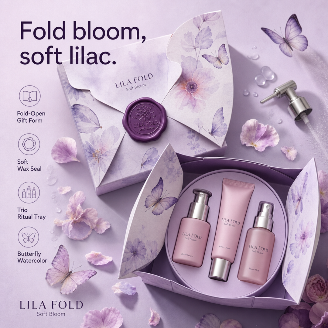 Lila Fold Butterfly Gift Set