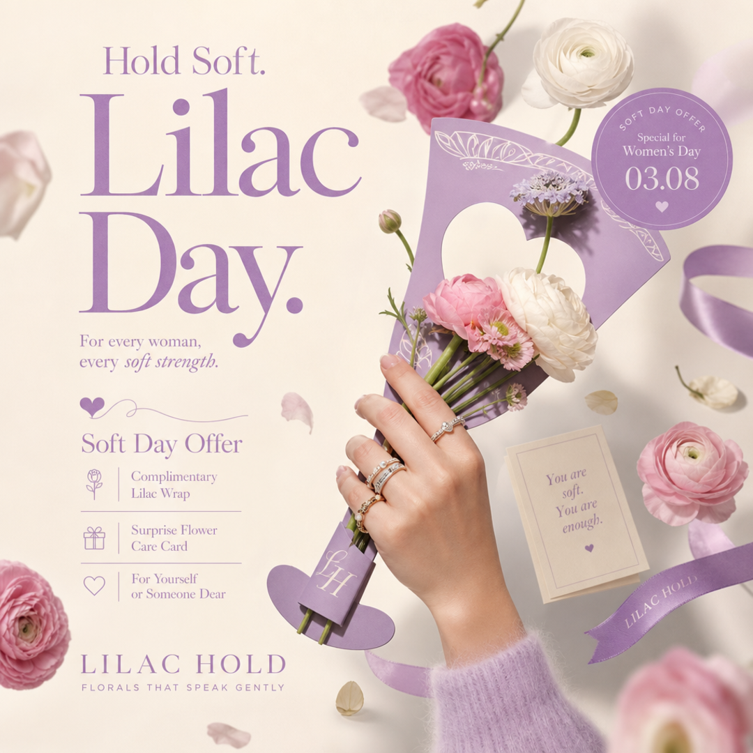 Lilac Hold Women's Day Flyer