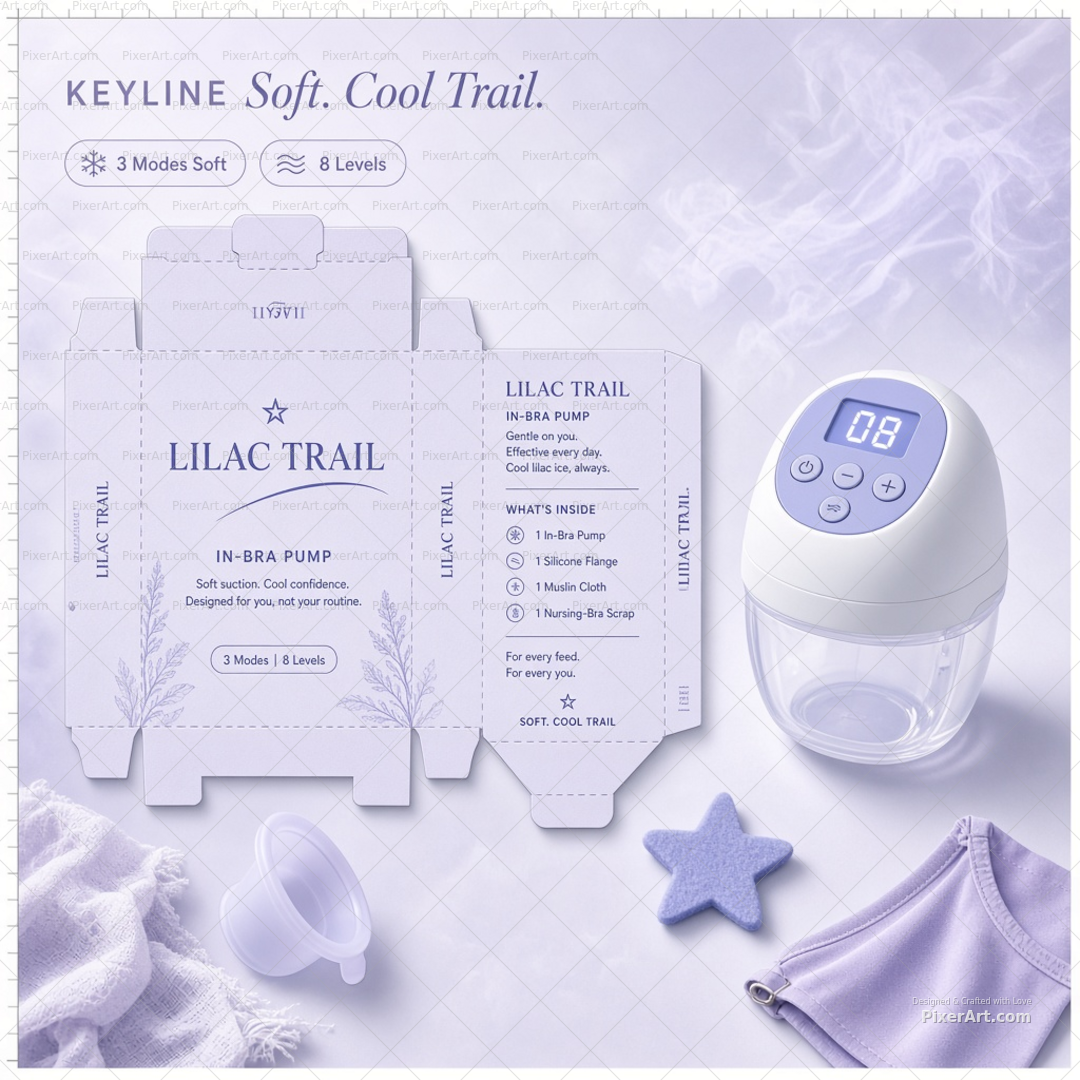 Lilac Trail In-Bra Pump