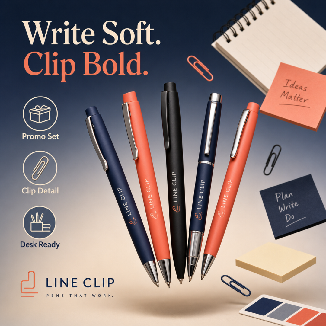 Line Clip Promo Pen Set