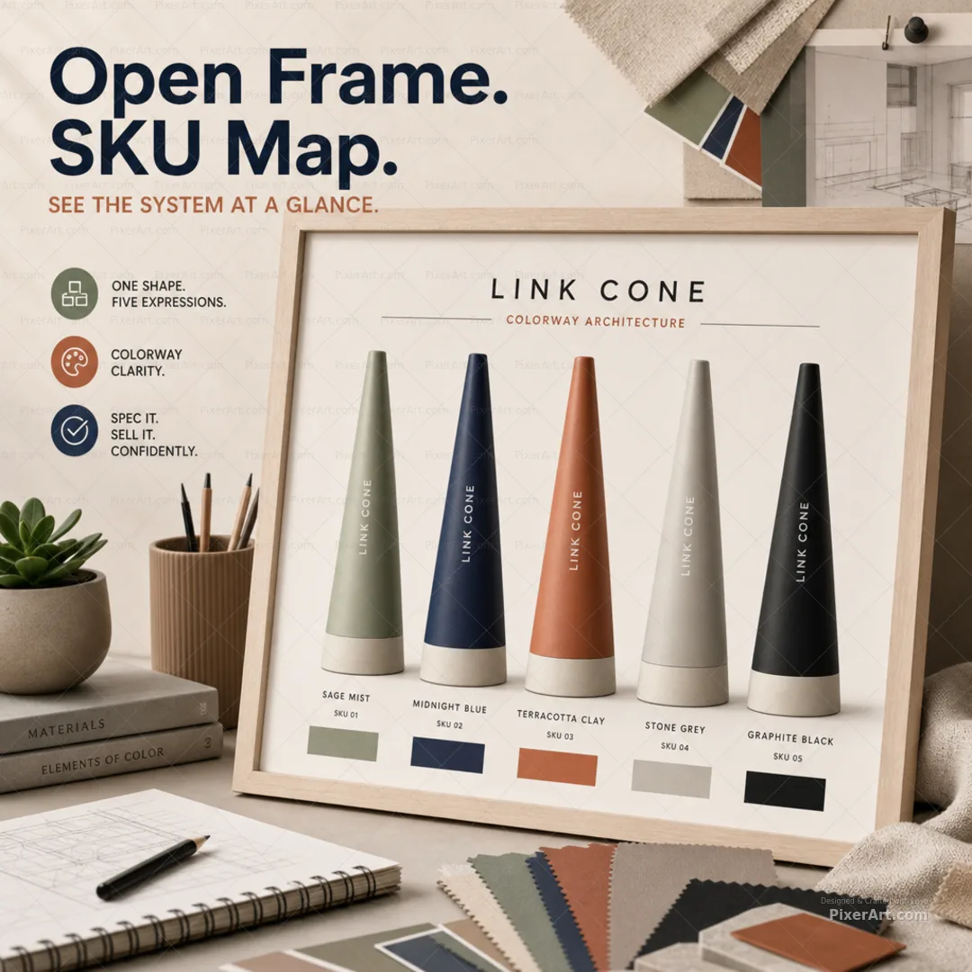 Open frame mockup
