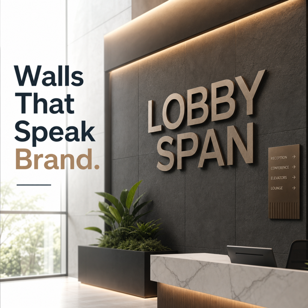 Lobby Span Corporate Wall Branding