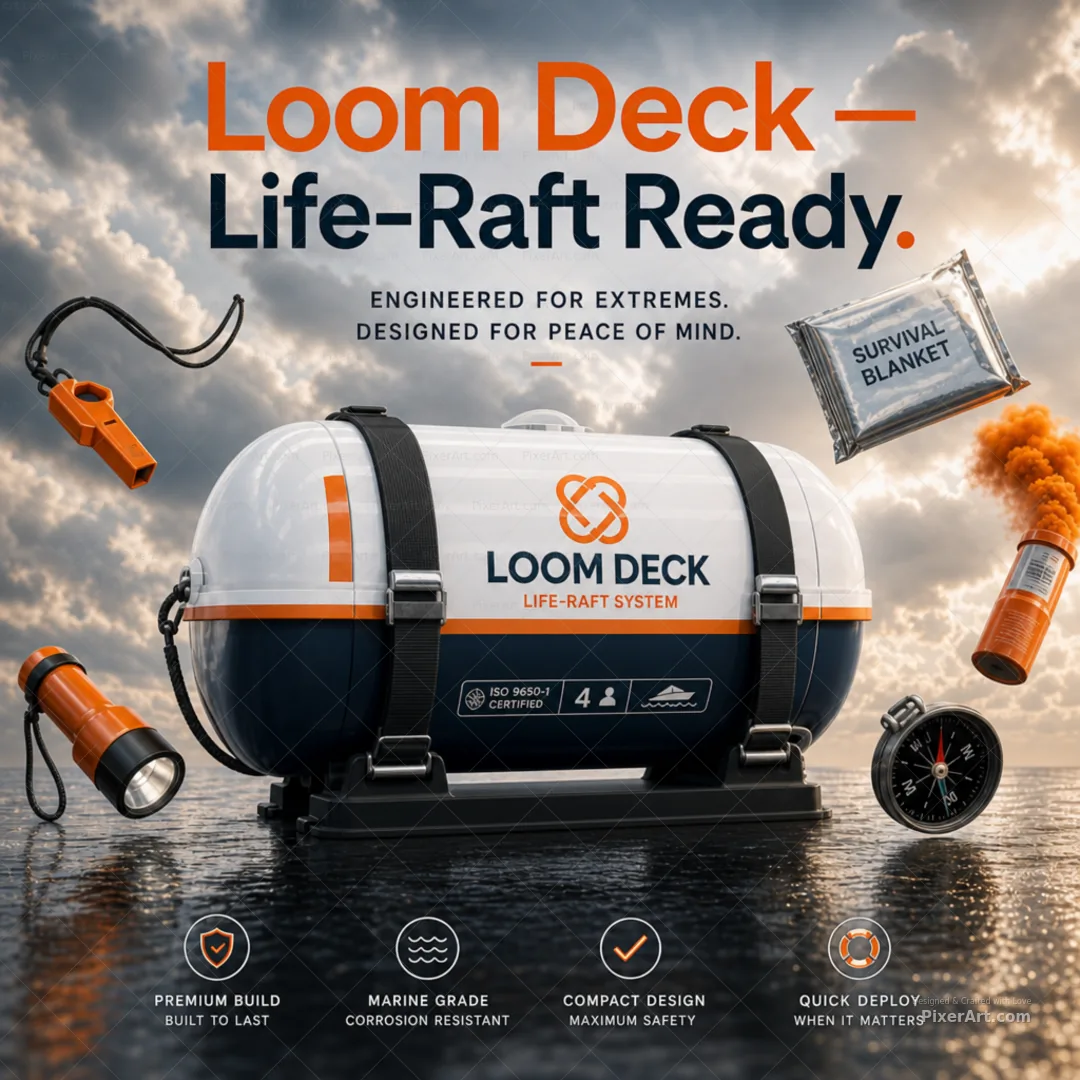 Loom Deck Life-Raft Canister Branding Wrap