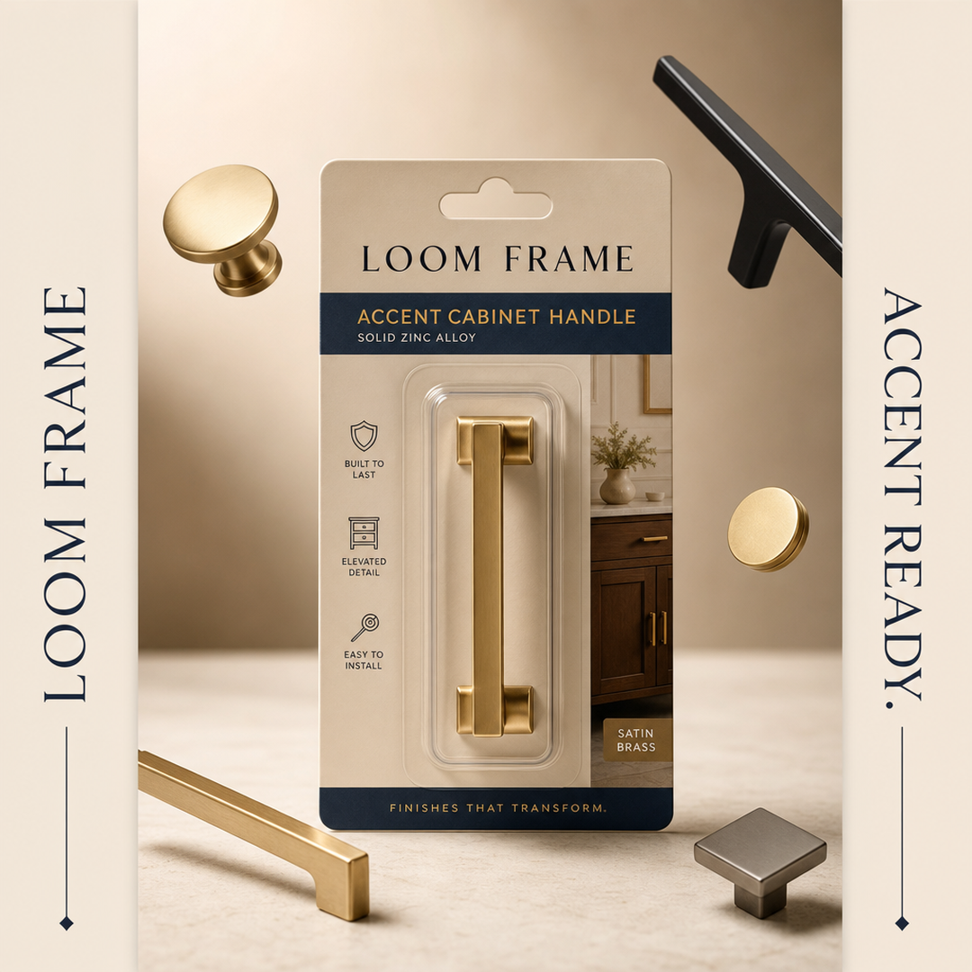 Loom Frame Accent Cabinet Handle Hardware Blister