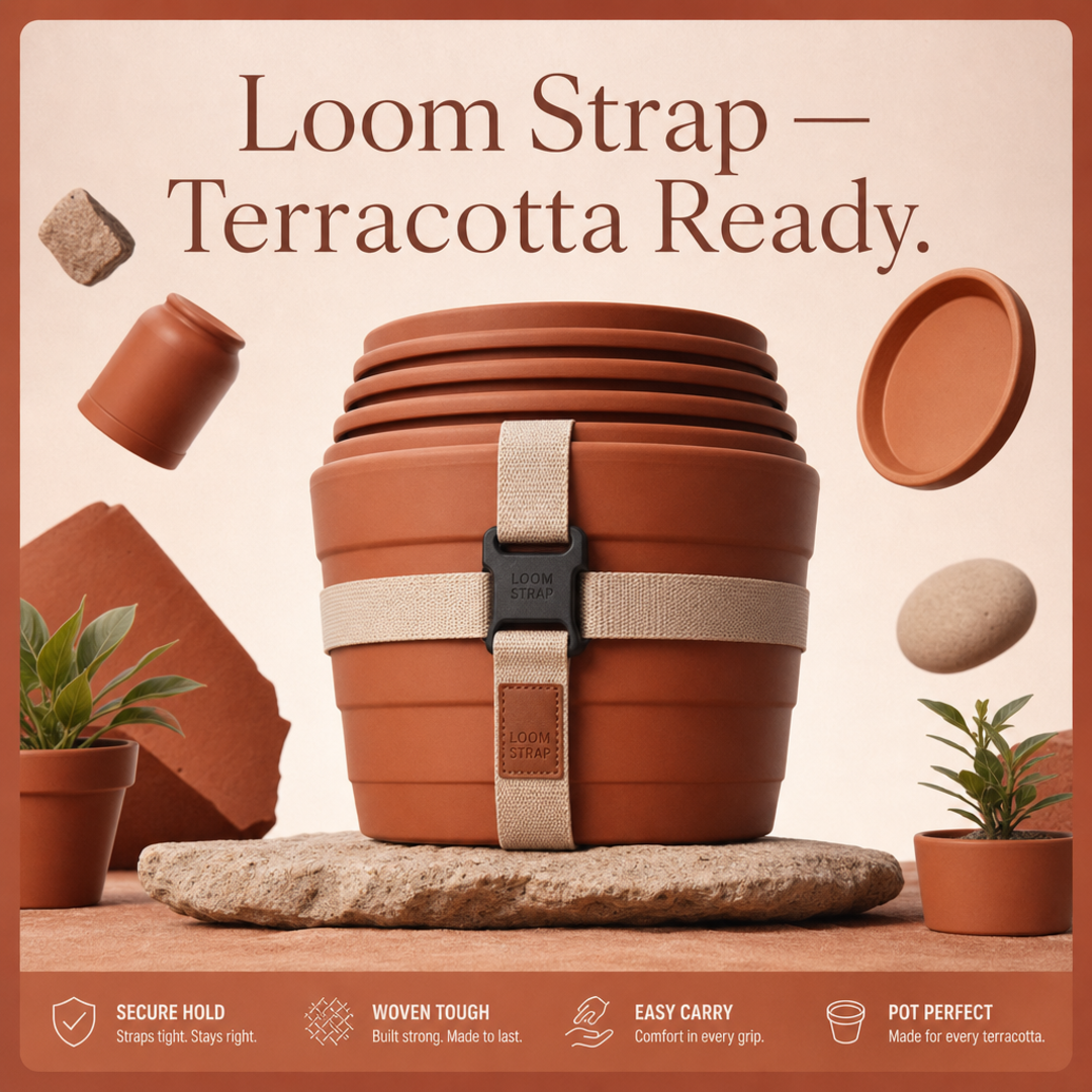 Loom Strap Terracotta Pot Nest Stack Wrap